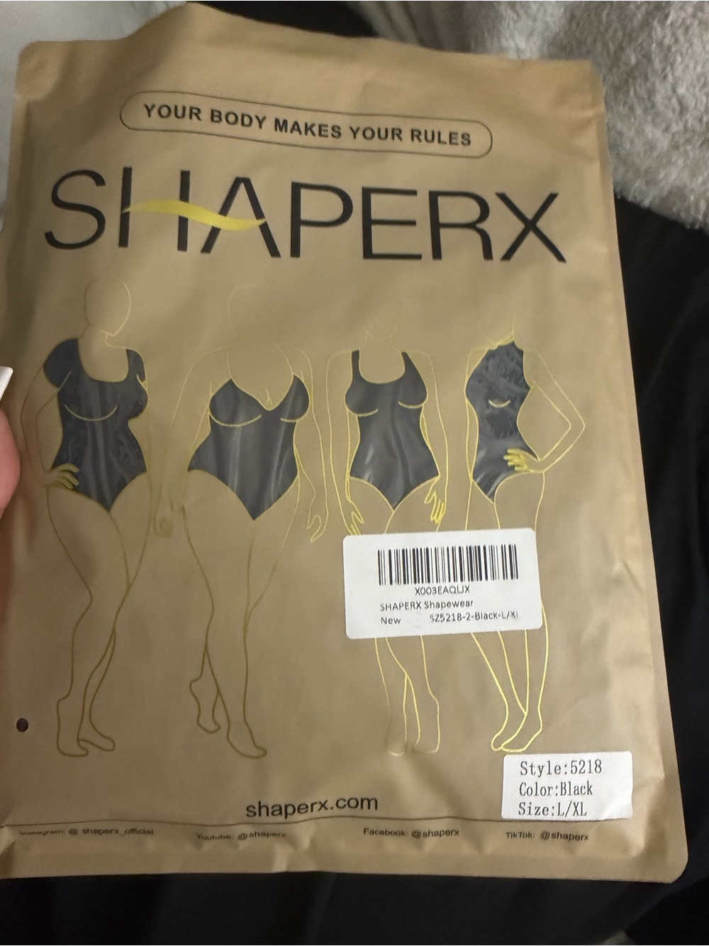 ShaperX Shapewear Tummy Control/Mid thigh - Picture 4 of 5